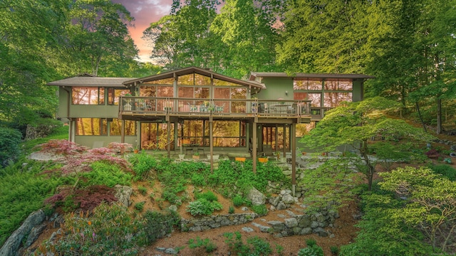 25 Ketcham Rd, Ridgefield, CT 06877 - rear view of house featuring a deck