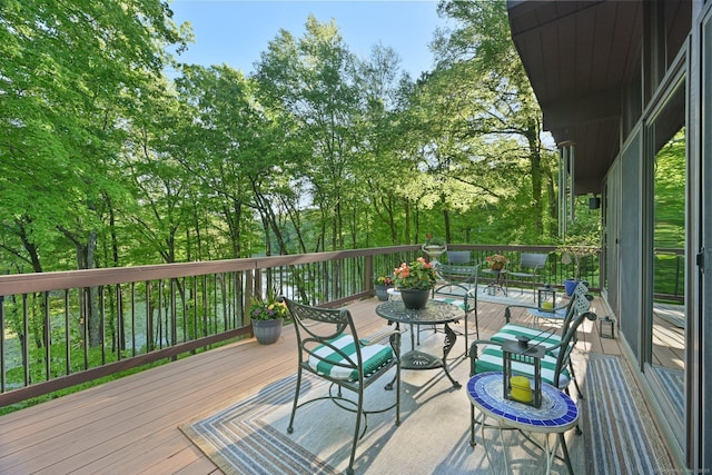 25 Ketcham Rd, Ridgefield, CT 06877 - wooden deck with view of wooded area