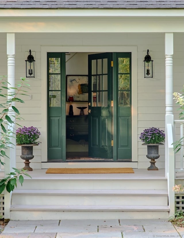 200 Sharon Mountain Rd, Sharon, CT 06069 - view of exterior entry with covered porch