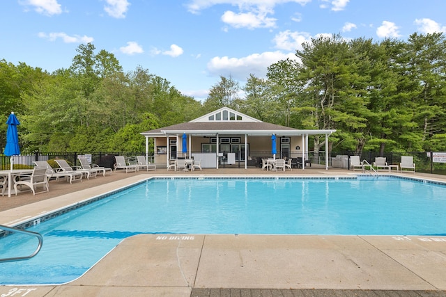 24 Boulder Trl, Killingworth, CT 06419 - community pool with a patio and view of wooded area