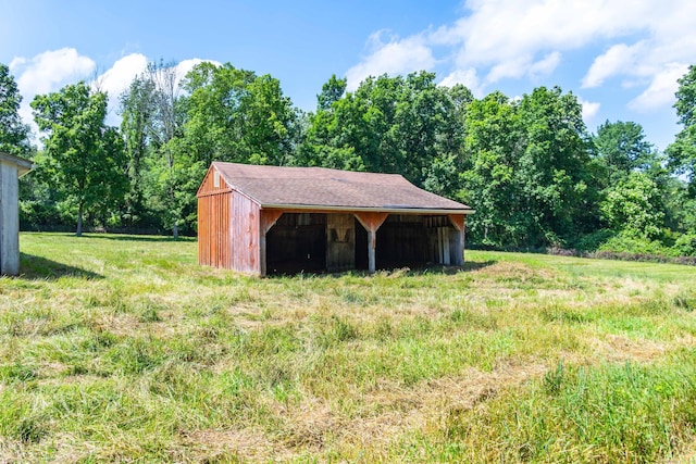 156 Ballamahack Rd, Windham, CT 06280 - view of yard with an outbuilding