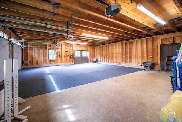 156 Ballamahack Rd, Windham, CT 06280 - garage featuring a garage door opener