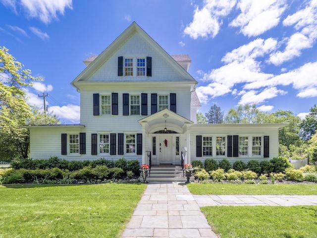 304 Main St, Ridgefield, CT 06877 - view of front of house with a front yard