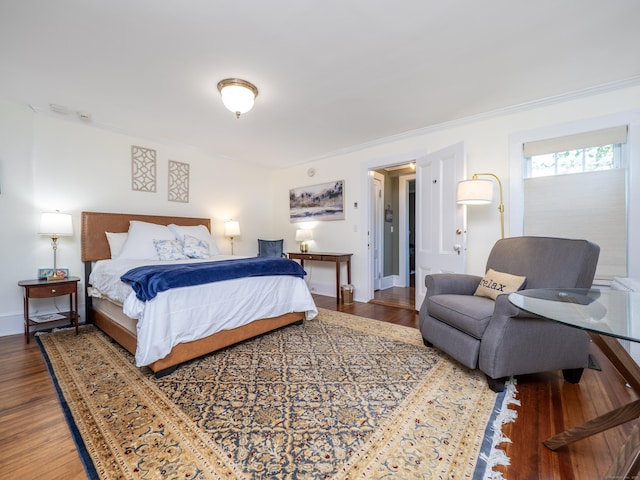 304 Main St, Ridgefield, CT 06877 - bedroom featuring baseboards, wood finished floors, and ornamental molding