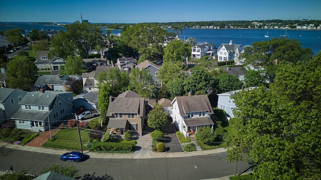 11 Elliott St, Norwalk, CT 06855 - aerial perspective of suburban area featuring a large body of water