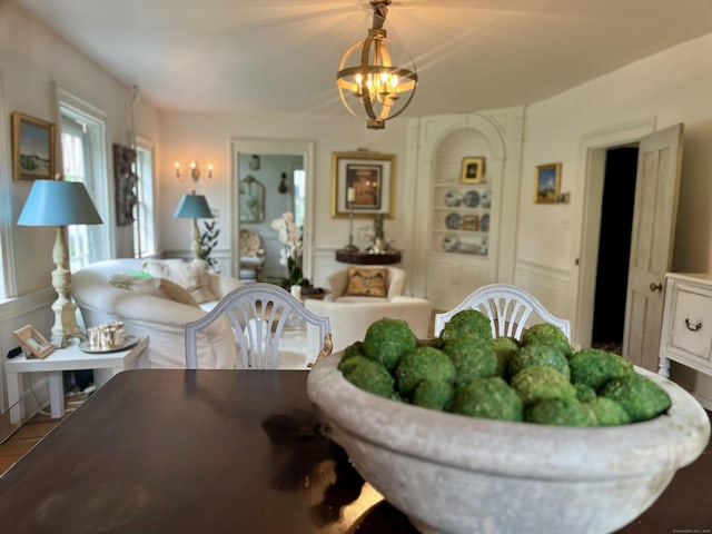 118 Sanfordtown Rd, Redding, CT 06896 - dining room featuring a chandelier