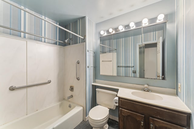 50 Aiken St Apt 465, Norwalk, CT 06851 - bathroom with vanity, bathtub / shower combination, and toilet