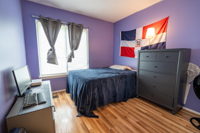 183 Thompson St Unit B, East Haven, CT 06513 - bedroom featuring light wood-style flooring and baseboards