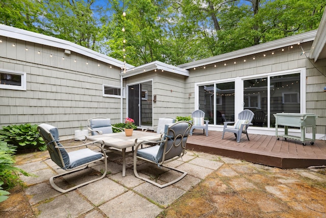 35 Old Acres Rd, East Haddam, CT 06469 - view of patio with a deck and outdoor dining space