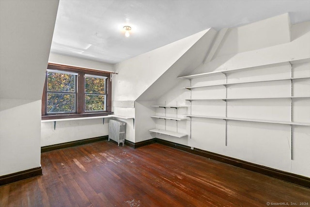 8 Academy St, New Haven, CT 06511 - additional living space with radiator, hardwood / wood-style flooring, and baseboards