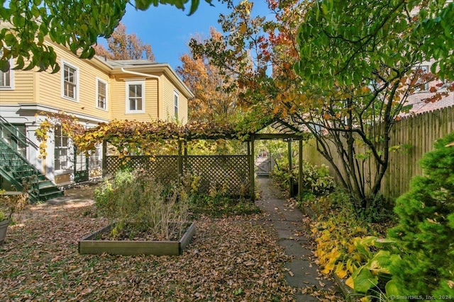 8 Academy St, New Haven, CT 06511 - view of yard with a vegetable garden