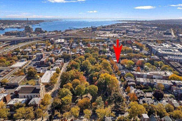 8 Academy St, New Haven, CT 06511 - aerial view of a large body of water