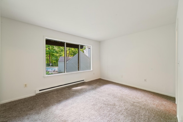 20 E Pembroke Rd Unit 55, Danbury, CT 06811 - empty room with a baseboard radiator, carpet floors, and baseboards