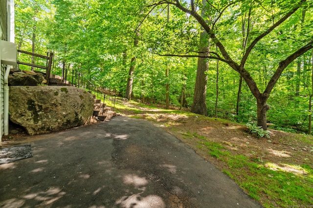20 E Pembroke Rd Unit 55, Danbury, CT 06811 - view of road featuring stairway and a forest view