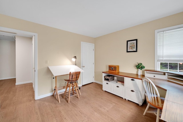 6 Cedar Cir, Newtown, CT 06470 - home office featuring light wood-style flooring and baseboards