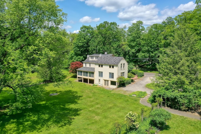 708 Ponus Rdg, New Canaan, CT 06840 - view of subject property featuring a forest