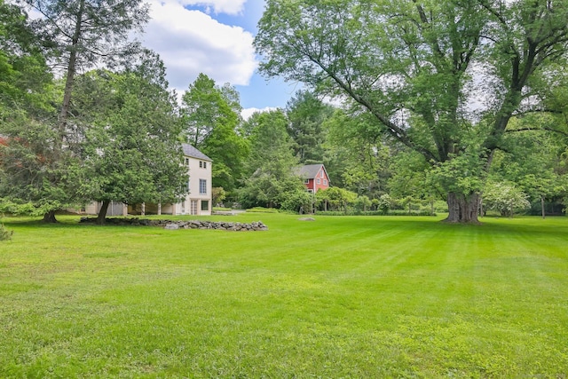 708 Ponus Rdg, New Canaan, CT 06840 - view of grassy yard featuring view of scattered trees