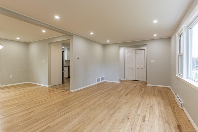 79 Arrowbrook Rd, Windsor, CT 06095 - spare room with light wood-style floors, recessed lighting, and baseboards