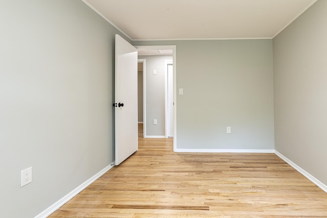 79 Arrowbrook Rd, Windsor, CT 06095 - spare room featuring crown molding, light wood-type flooring, and baseboards