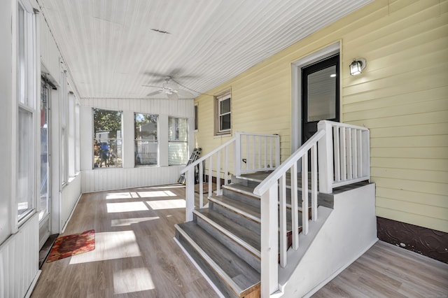 29 Risley St, East Hartford, CT 06118 - sunroom featuring plenty of natural light and ceiling fan
