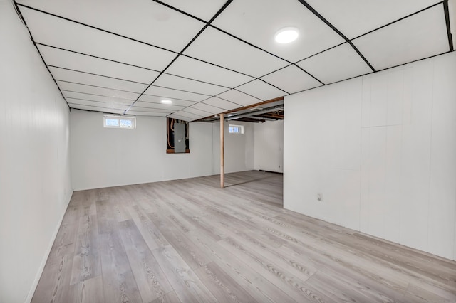 29 Risley St, East Hartford, CT 06118 - below grade area with wood finished floors and electric panel