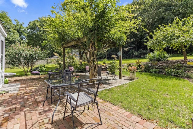 94 Glen Rd, Newtown, CT 06482 - view of patio / terrace featuring outdoor dining space