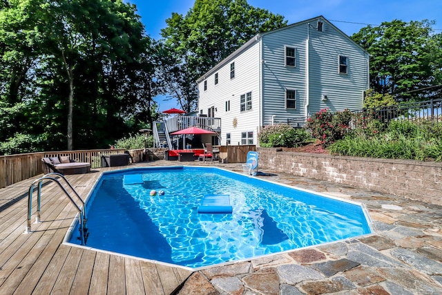 7 Broadview Rd, Brookfield, CT 06804 - view of swimming pool featuring a deck