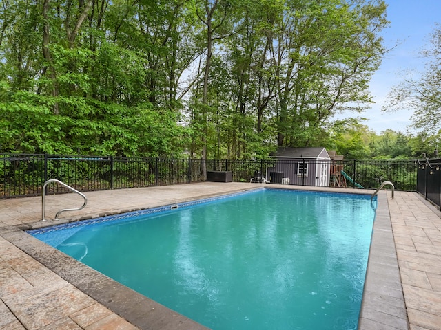 56 Great Neck Rd, Trumbull, CT 06611 - view of pool featuring a patio area and a playground