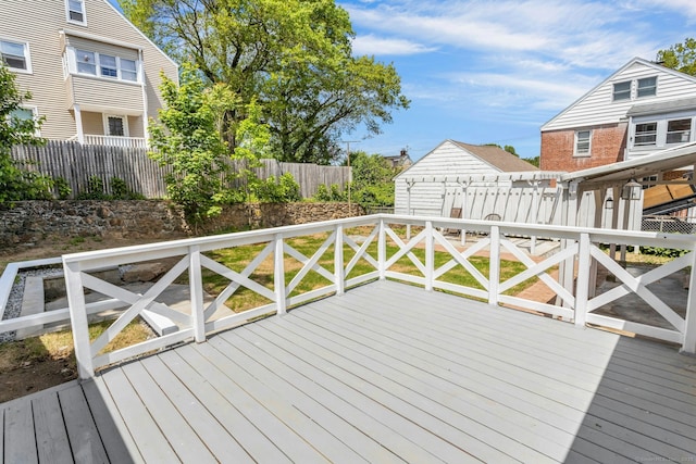184 Merritt St, Bridgeport, CT 06606 - view of wooden terrace