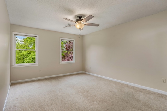 607 Tolland Stage Rd, Tolland, CT 06084 - empty room featuring carpet, ceiling fan, baseboards, and a textured ceiling