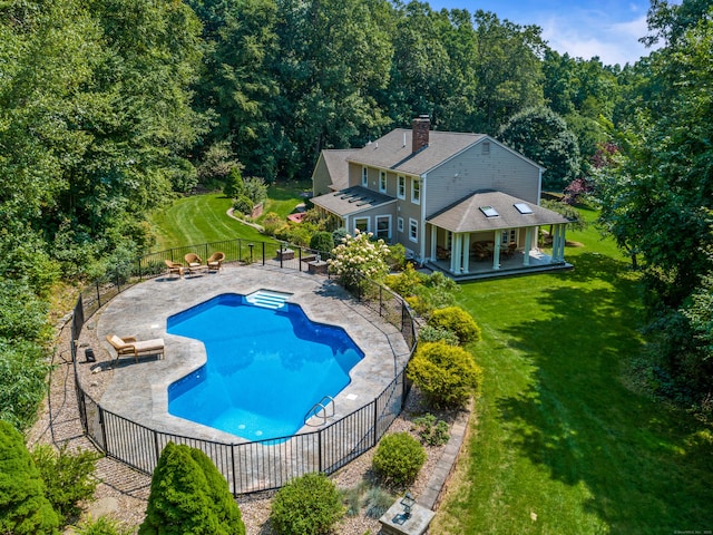 607 Tolland Stage Rd, Tolland, CT 06084 - view of pool featuring a pool with connected hot tub and a patio