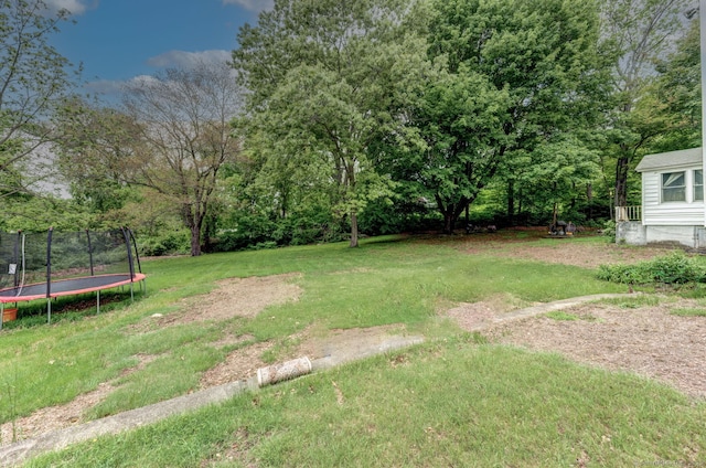9 Jennings St, Griswold, CT 06351 - view of green lawn featuring a trampoline