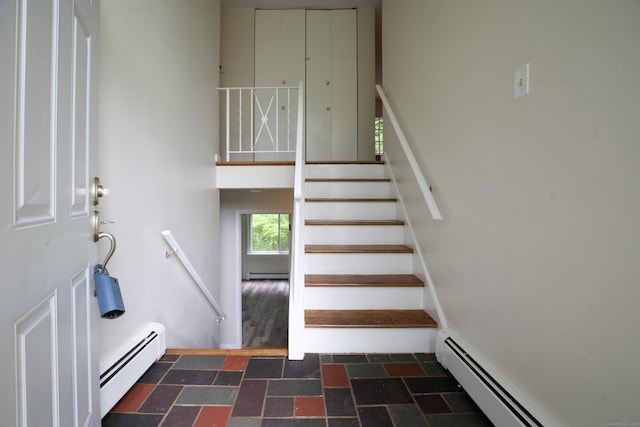 21 Elizabeth St, Trumbull, CT 06611 - stairs featuring a baseboard radiator