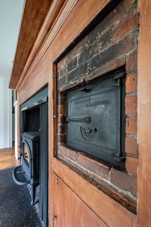 23 Goodsell Hill Rd, Redding, CT 06896 - detailed view of a wood stove