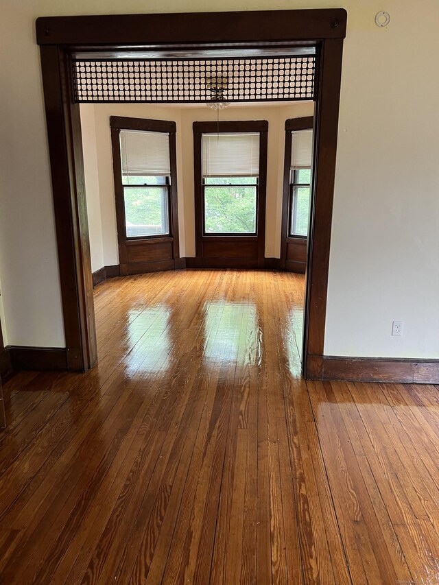 868 Elm St, New Haven, CT 06511 - unfurnished room featuring wood-type flooring and baseboards