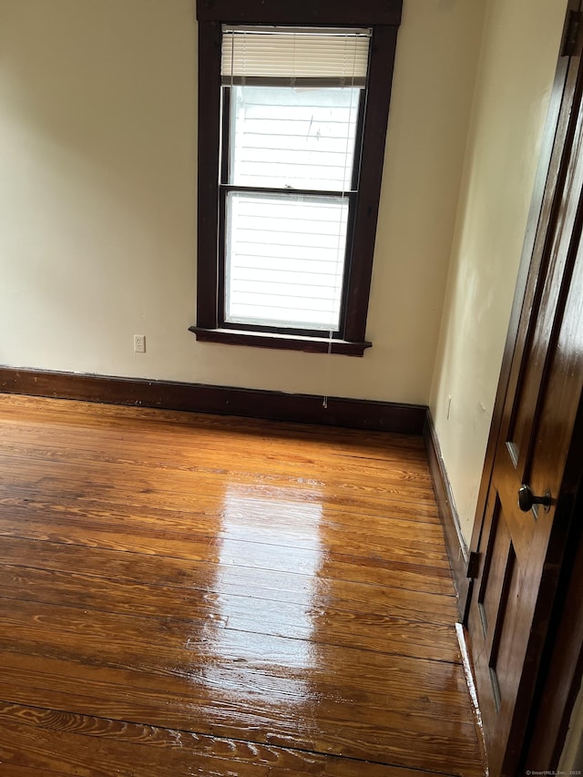 868 Elm St, New Haven, CT 06511 - empty room featuring hardwood / wood-style flooring and baseboards