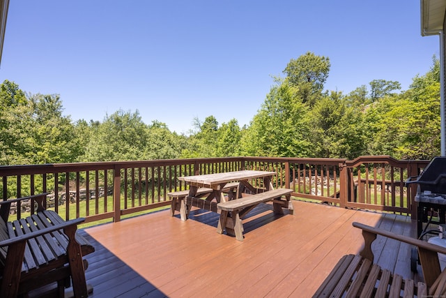 54 Flax Hill Rd, Brookfield, CT 06804 - wooden terrace with outdoor dining space