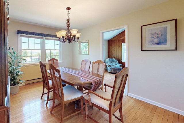 54 Flax Hill Rd, Brookfield, CT 06804 - dining room with a chandelier, light wood-type flooring, and baseboards