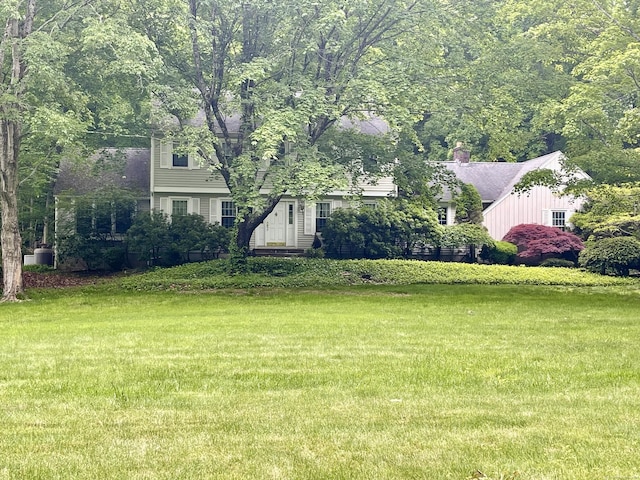 view of grassy yard