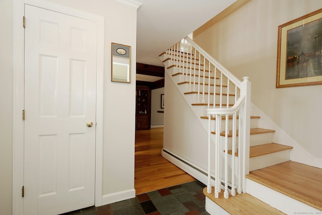 33 Preston Rd, Trumbull, CT 06611 - staircase with wood finished floors and baseboards