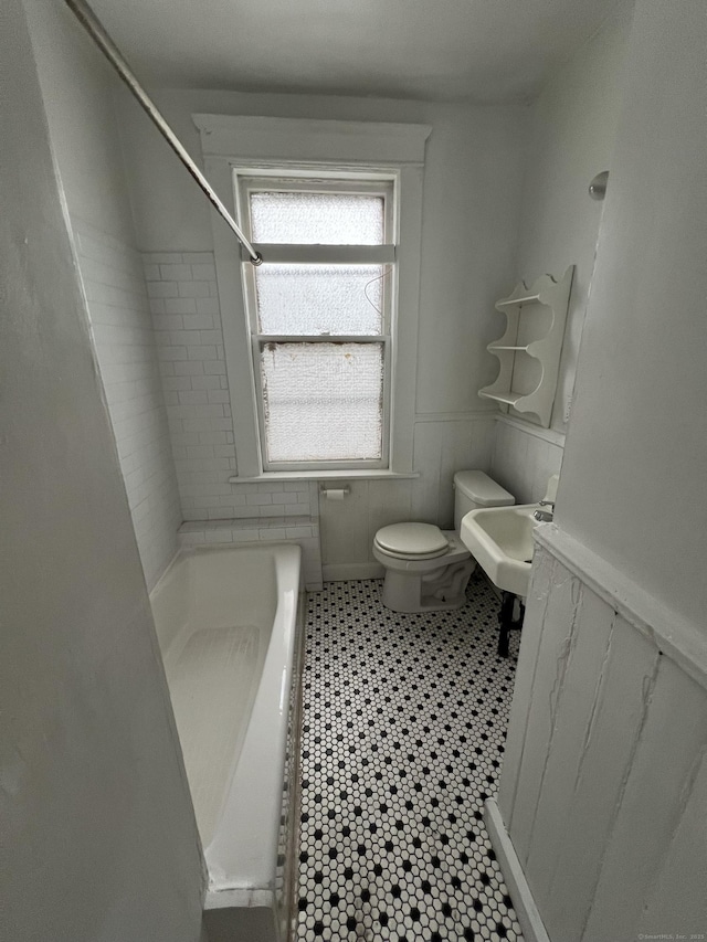 865 Elm St, New Haven, CT 06511 - full bathroom with toilet and tile patterned flooring