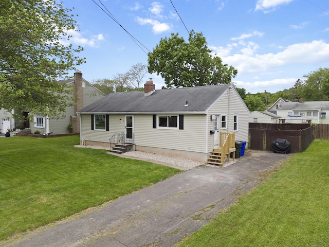 29 Carson Ave, Wethersfield, CT 06109 - back of property featuring a chimney