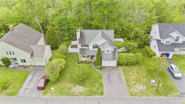 167 Santa Maria Dr, Torrington, CT 06790 - view from above of property featuring a heavily wooded area