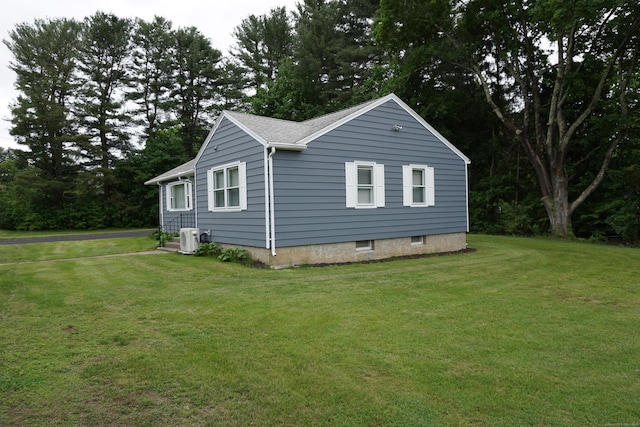 5 Chappell St, Chaplin, CT 06235 - view of property exterior featuring a yard and view of scattered trees