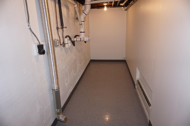 5 Chappell St, Chaplin, CT 06235 - hall featuring tile patterned floors and baseboard heating