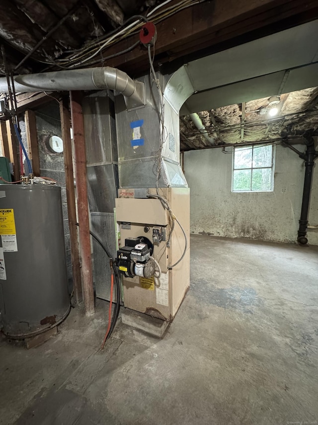10 Bozrah St, Bozrah, CT 06334 - utilities featuring water heater and heating unit