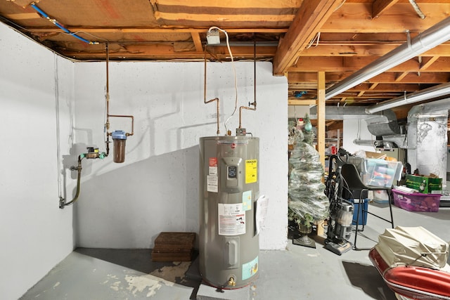 6 Meadow Dr, Waterford, CT 06385 - utility room featuring electric water heater