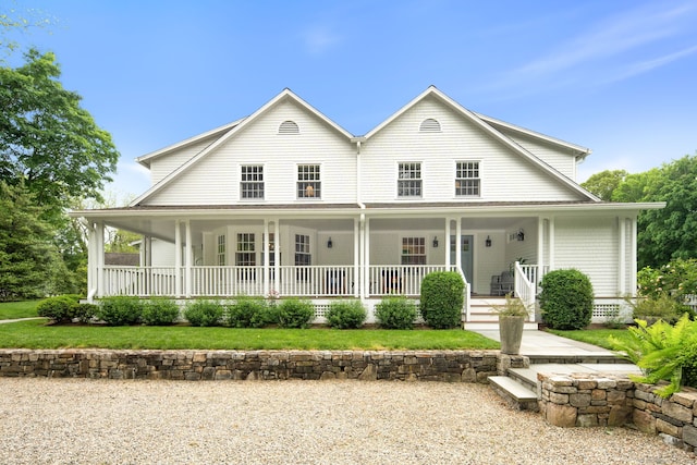 145 Seir Hill Rd, Wilton, CT 06897 - country-style home featuring covered porch