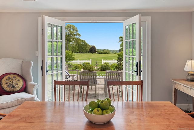 145 Seir Hill Rd, Wilton, CT 06897 - dining room featuring crown molding