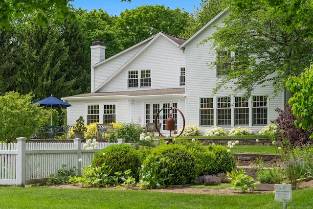 145 Seir Hill Rd, Wilton, CT 06897 - back of property featuring a chimney